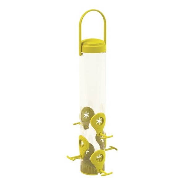 Perky-Pet 8042173 1.5 lbs Finch Plastic Tube Bird Feeder; 6 Ports 8042173 - main